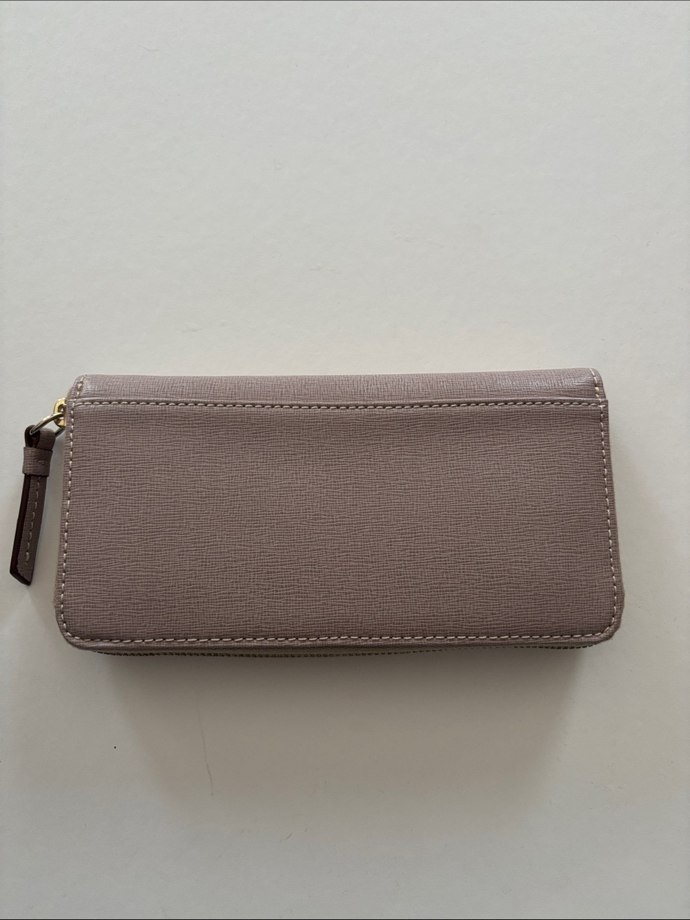 Dooney & Bourke Taupe Zip-Around Wallet with Gold Plaque - Picture 3 of 7